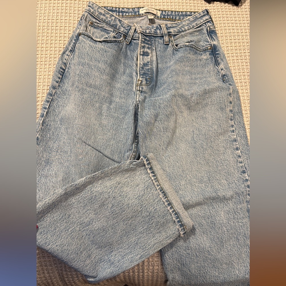Abercrombie & Fitch Light Blue Denim Pants